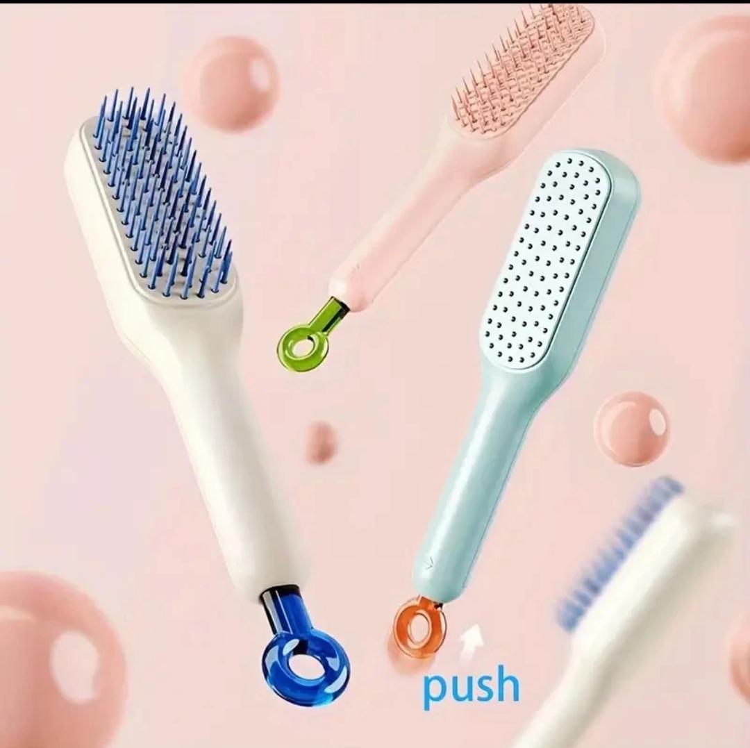 Self-Cleaning Anti-Static Hair Comb for Home Use